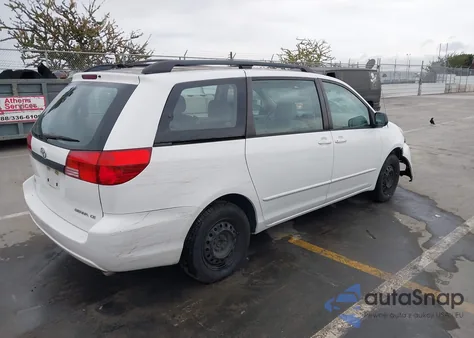 2004 Toyota Sienna Ce из США, поврежденный, VIN 5TDZA23C44S149875